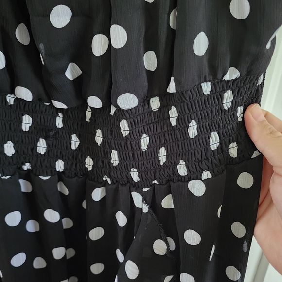 Cato Polka-Dot Ruffle Dress - Picture 4 of 4